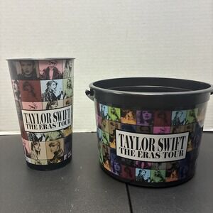 Taylor Swift The Eras Tour Concert Movie collectible popcorn tub and cup set
